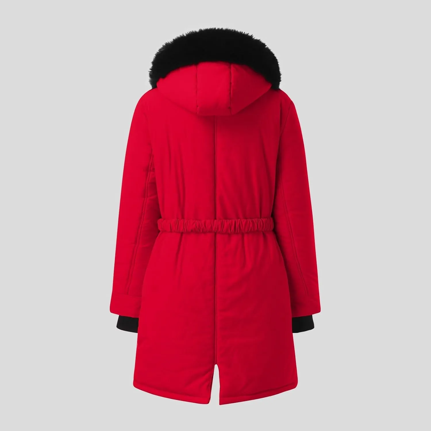 Women Thicken Quilted Coats 2024 Winter Warm Fleece Jackets Loose Fit Long Sleeve Overcoat with Pocket Daily Outwear