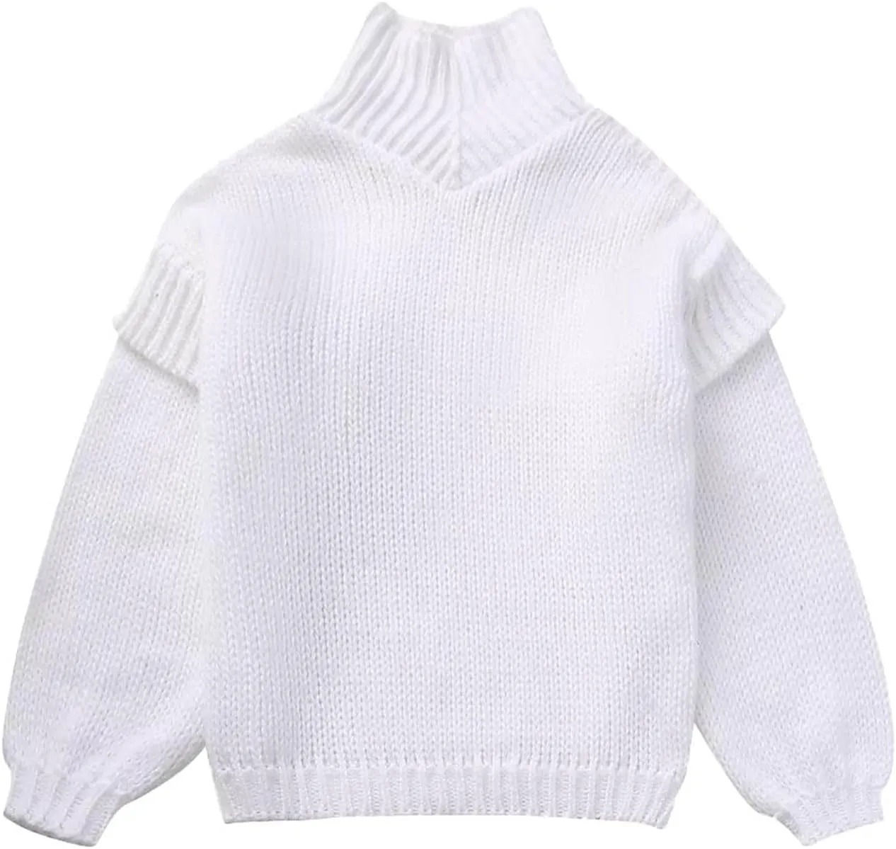 Women's Autumn Winter Oversized Long Sleeve Turtleneck Knit Sweater Cozy Fashion Top Fitted Sports Outerwear Western
