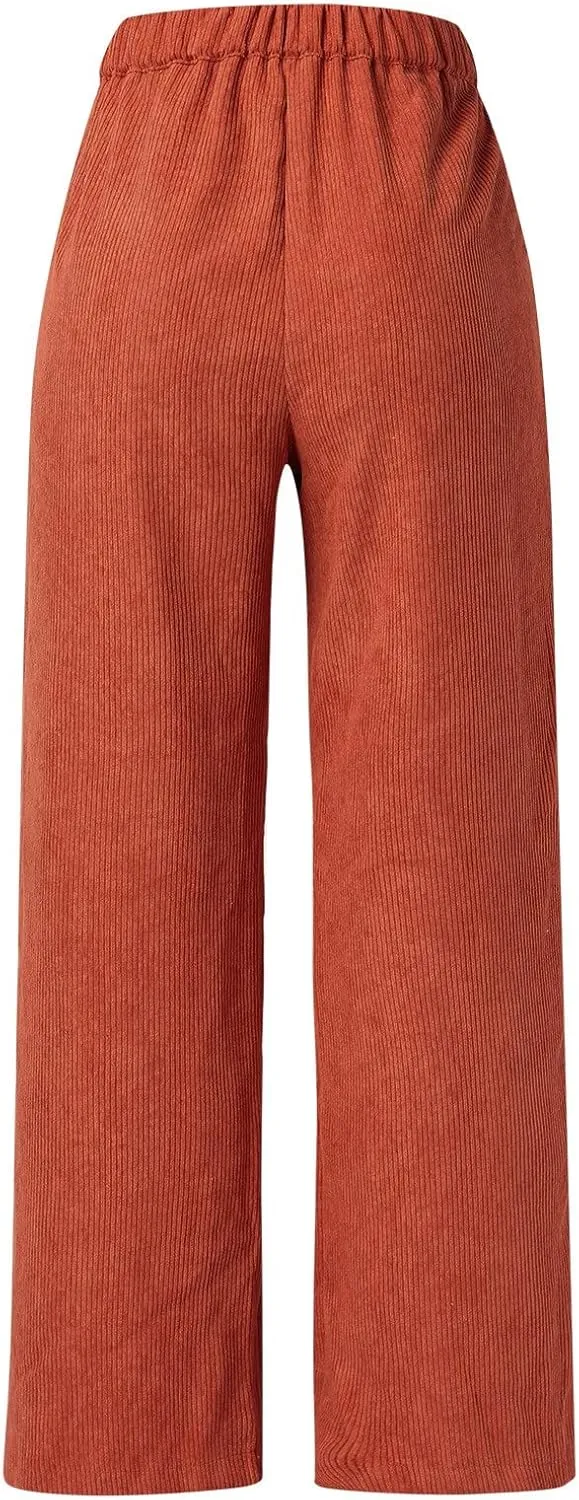 Womens Cargo Sweatpants Winter Velour Yoga Capris with Pockets High Waisted Flare Leggings