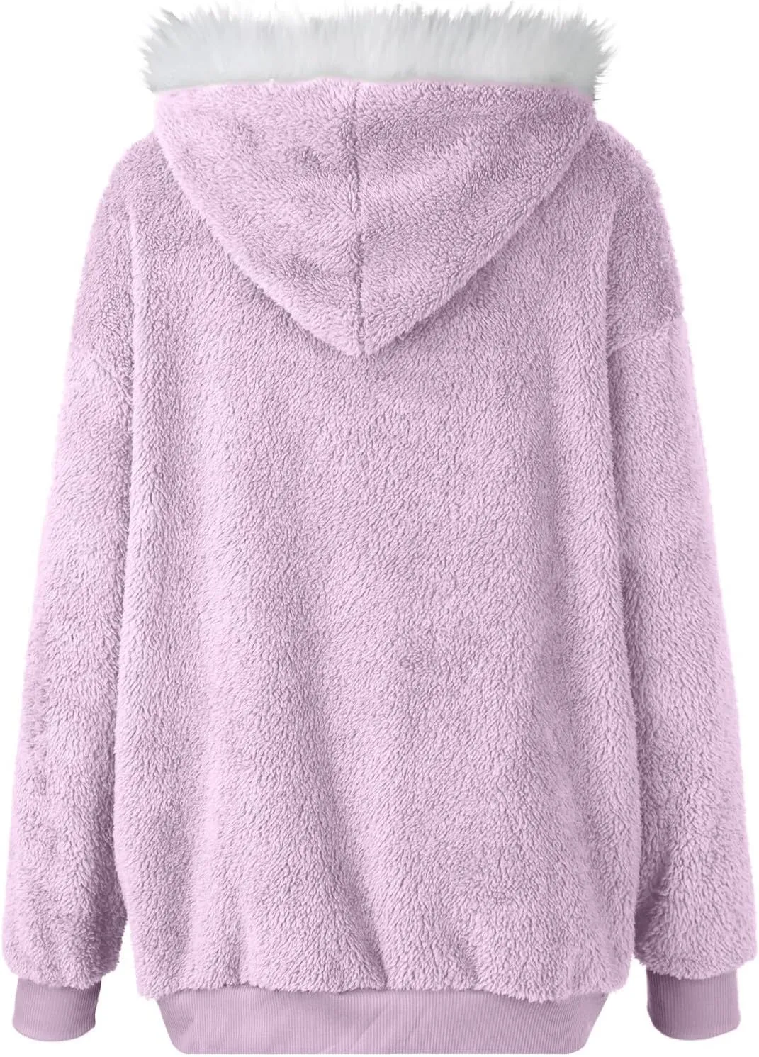 Womens Coat 2023 Plush Sweatshirt Fuzzy Winter Fleece Warm Hoodie Outwear Fashion Plus Size Sharpa Jacket