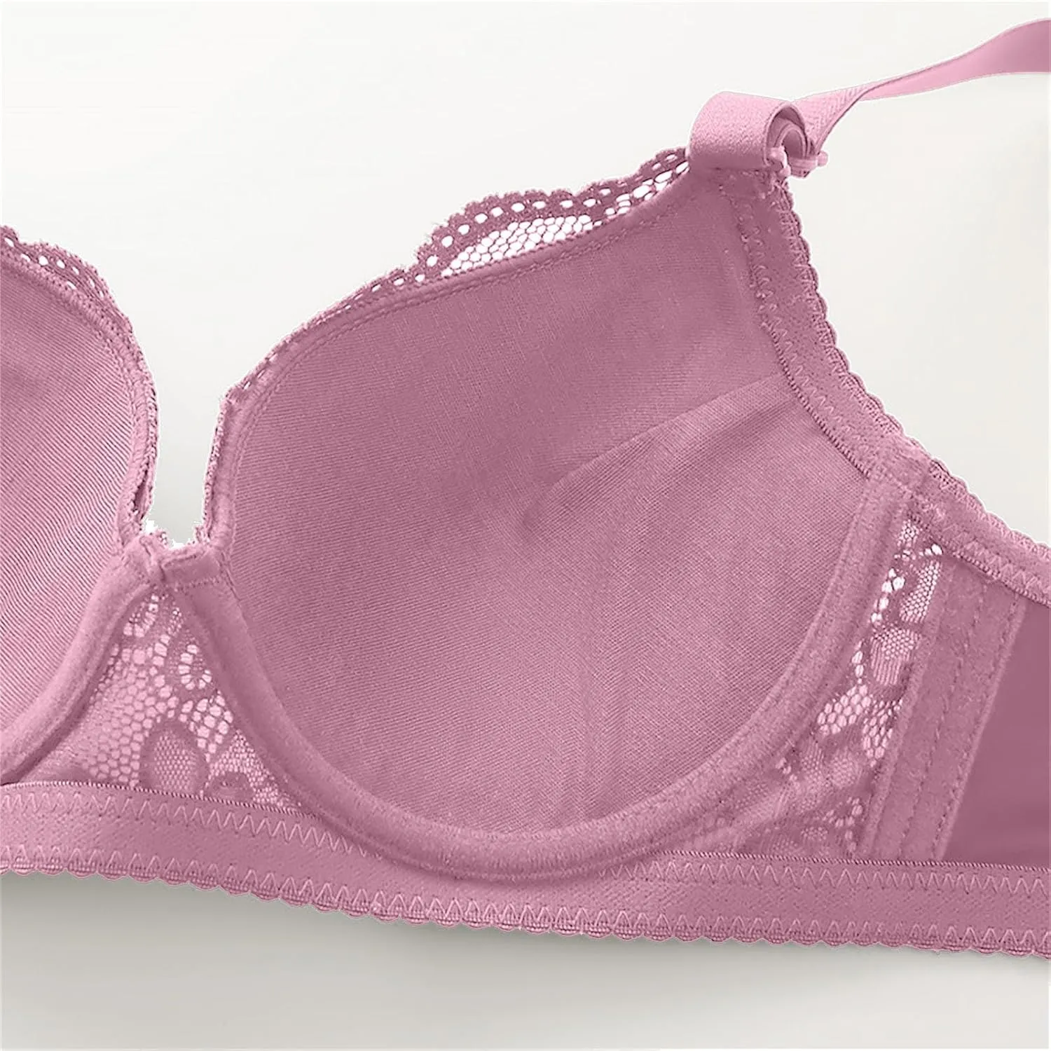 Women's Lace Push Up Bras No Underwire Floral Embroidered Bralettes Full Coverage Wireless Comfort Lift Bra Underwear