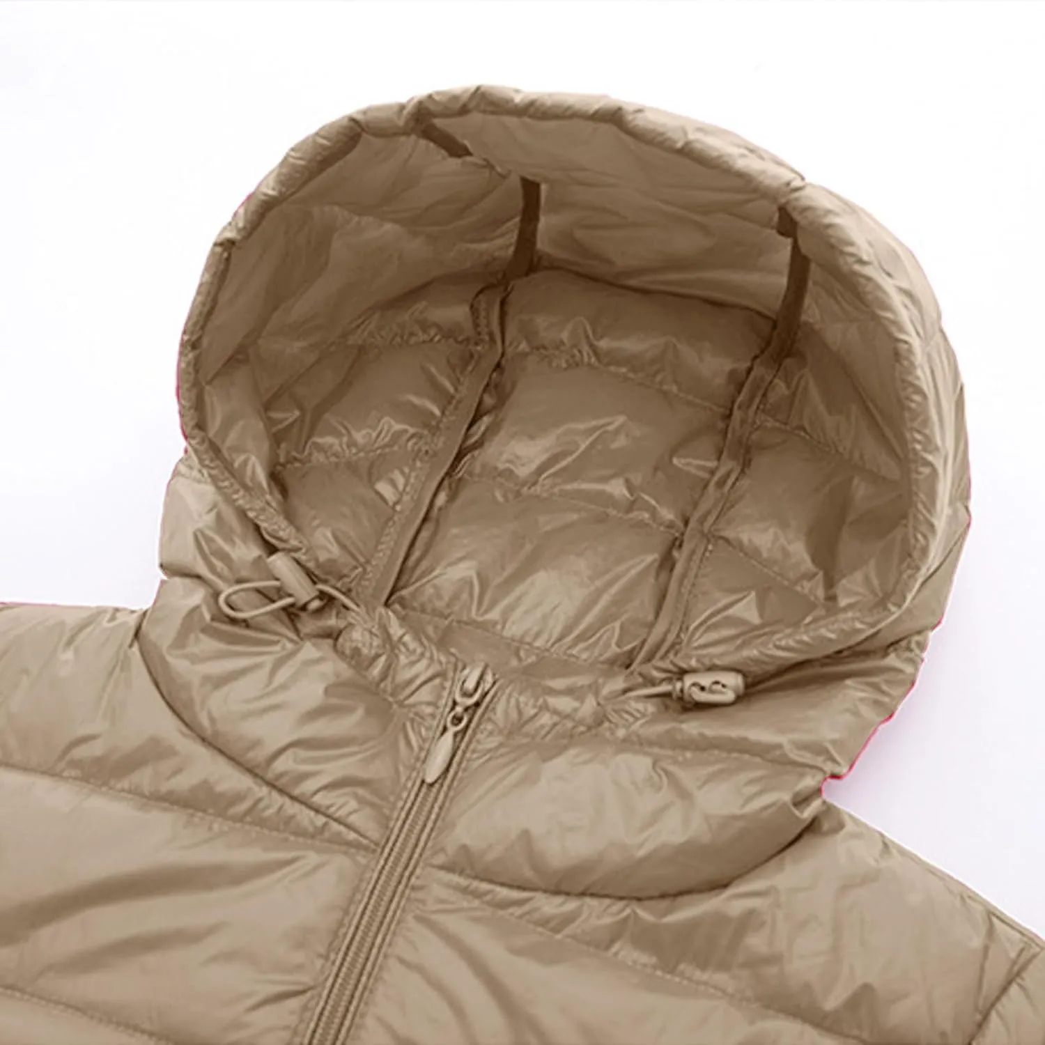 Womens Lightweight Long Puffer Jacket Winter Warm Packable Down Coat Oversized Zip Up Long Sleeve Outerwear With Hood
