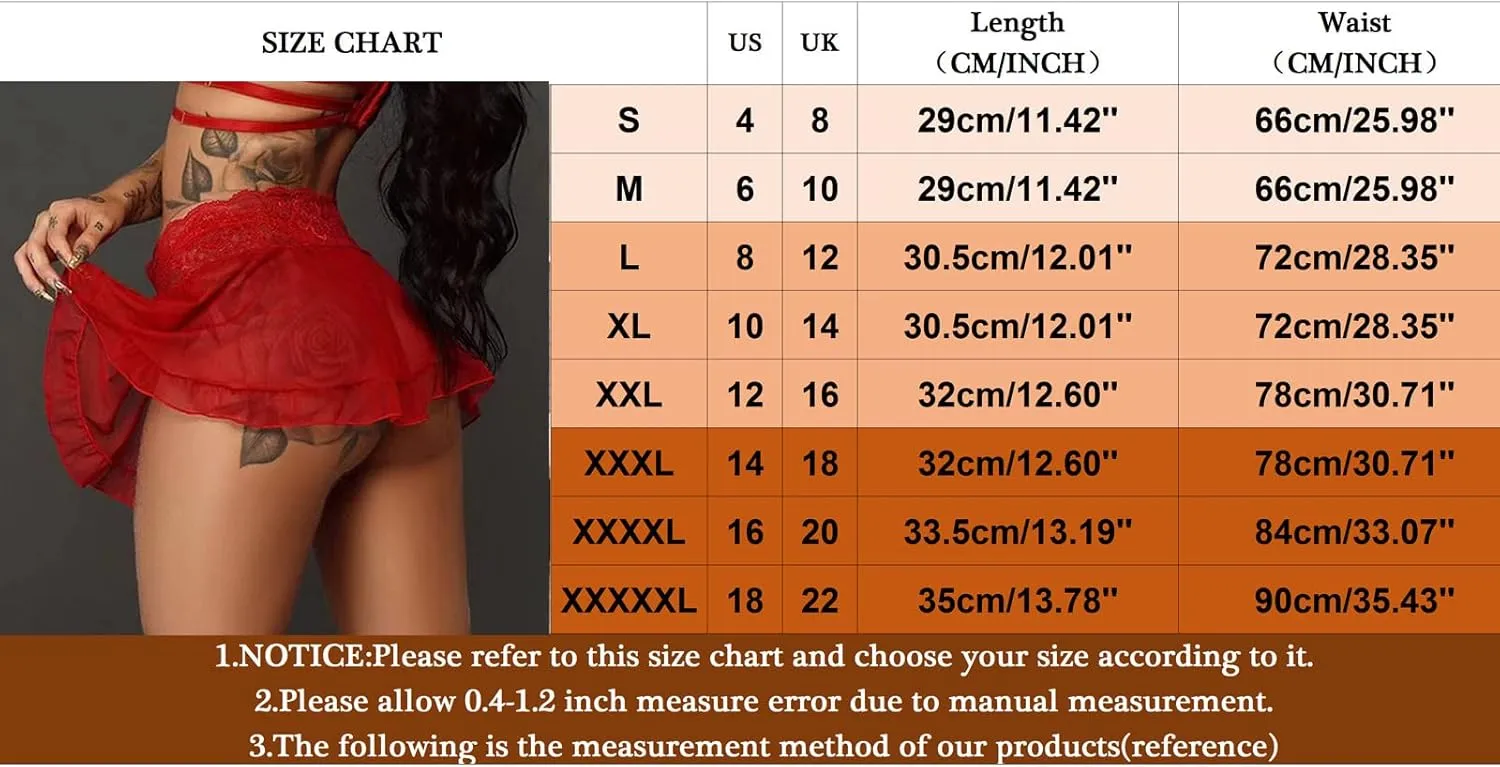 Women's Mesh & Lace Mini Skirt : Sexy Pleated Skirts for Festival Costumes, Rave Party Schoolgirl Outfits