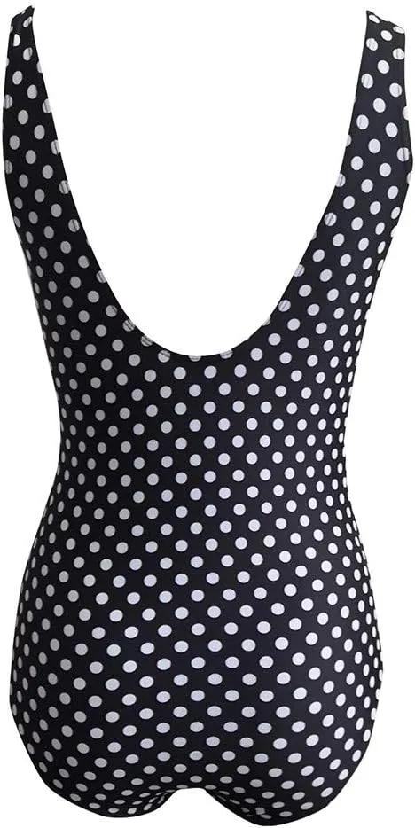 Women's Sexy One Piece Swimsuits Tummy Control Backless Cutout High Waisted Wrap Tie Back Plus Size Bathing Suit