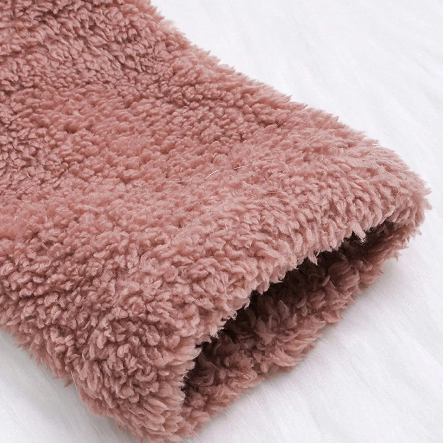 Women's Sherpa Coats Fuzzy Fleece Button Down Hooded Coat Plus Size Warm Long Sleeve Coats Loose Cardigan Cozy Coats
