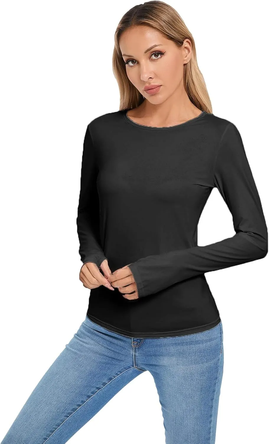 Women's Sun Protection Shirt UPF 50  Long Sleeve Shirt UV Protection Clothing for Hiking Golfing,Riding,Driving