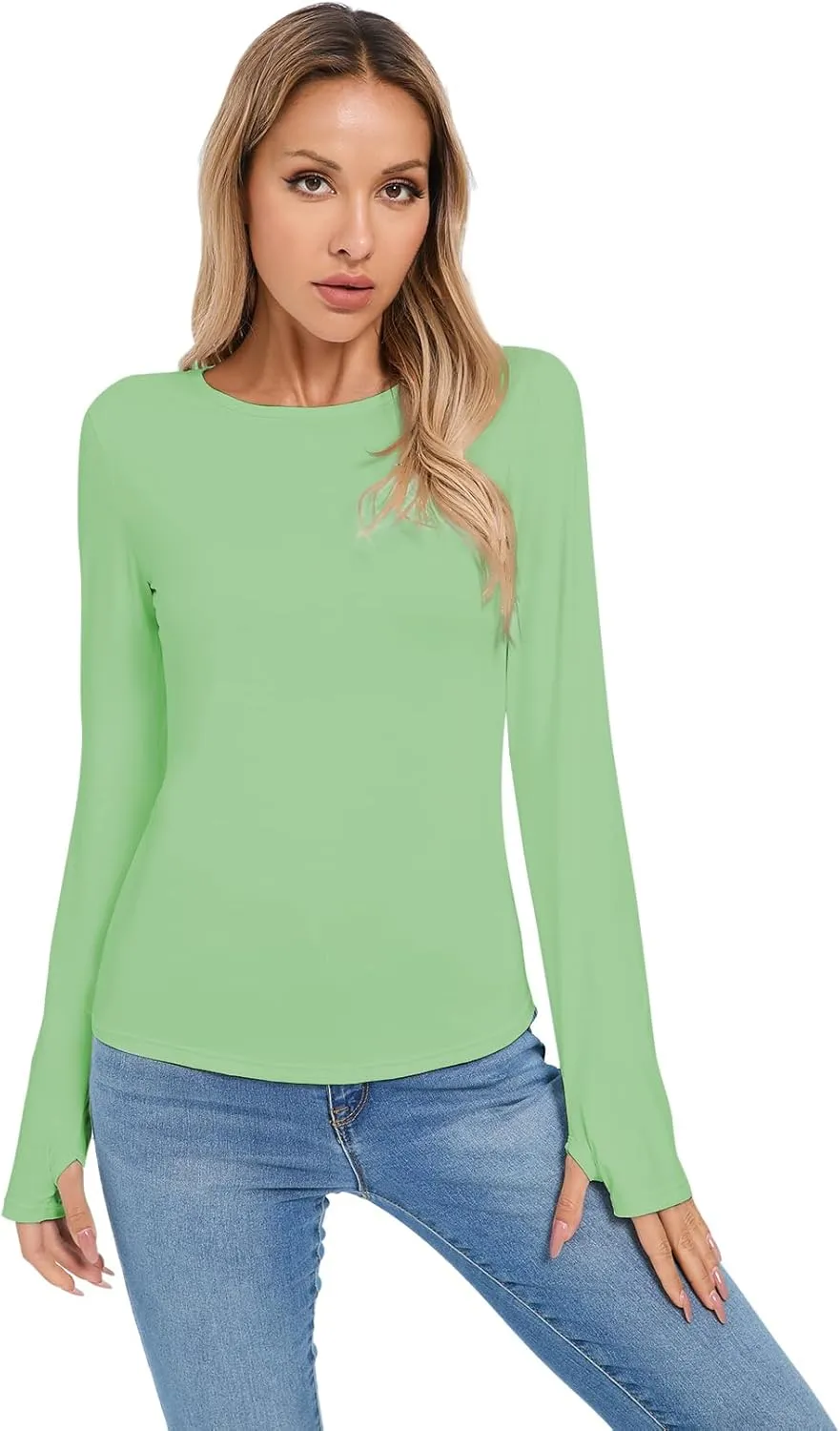 Women's Sun Protection Shirt UPF 50  Long Sleeve Shirt UV Protection Clothing for Hiking Golfing,Riding,Driving