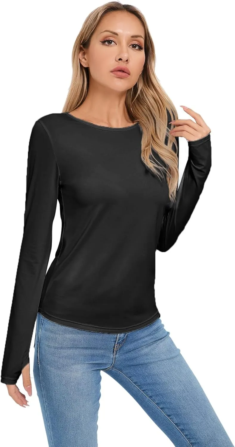 Women's Sun Protection Shirt UPF 50  Long Sleeve Shirt UV Protection Clothing for Hiking Golfing,Riding,Driving