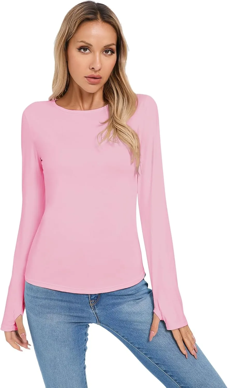 Women's Sun Protection Shirt UPF 50  Long Sleeve Shirt UV Protection Clothing for Hiking Golfing,Riding,Driving