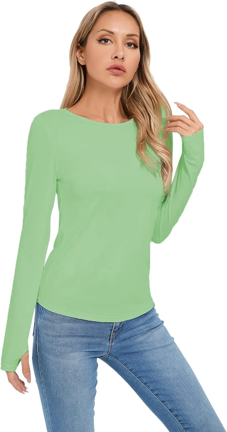 Women's Sun Protection Shirt UPF 50  Long Sleeve Shirt UV Protection Clothing for Hiking Golfing,Riding,Driving