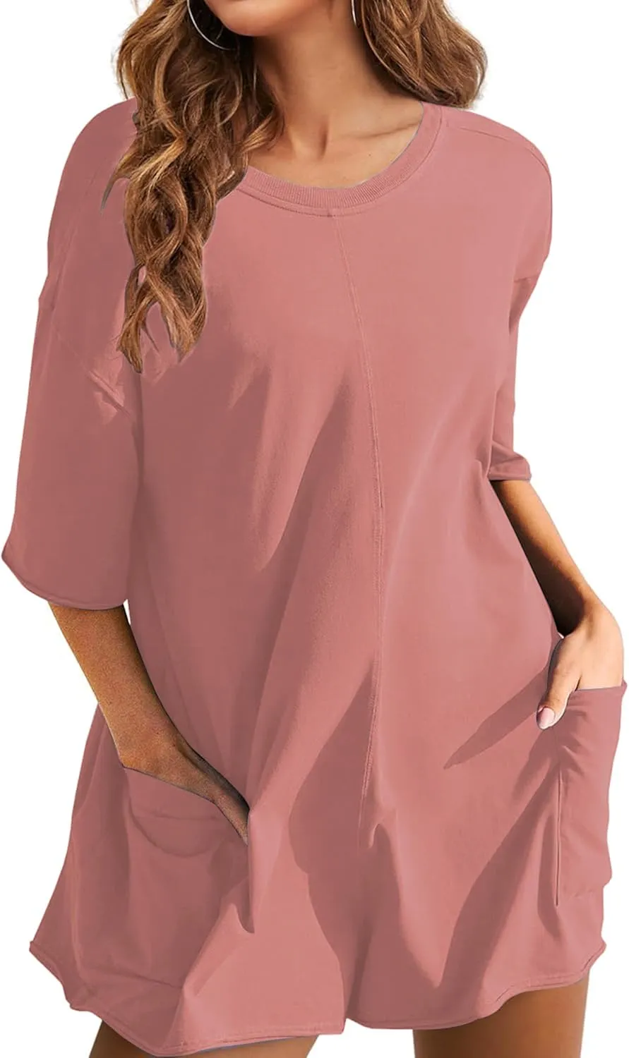 Women's Tee Rompers One Piece Short Sleeve Casual Athletic Overalls Workout Hot Shot Jumpsuits