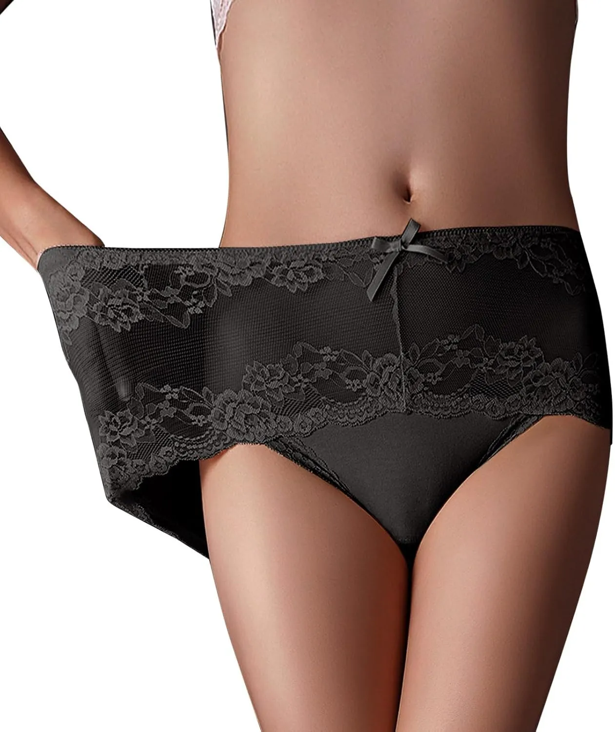 Women's Thongs Underwear High Waist Butt Lifting Panties Briefs Seamless Mid Rise Tummy Control Hipsters Sexy Tangas