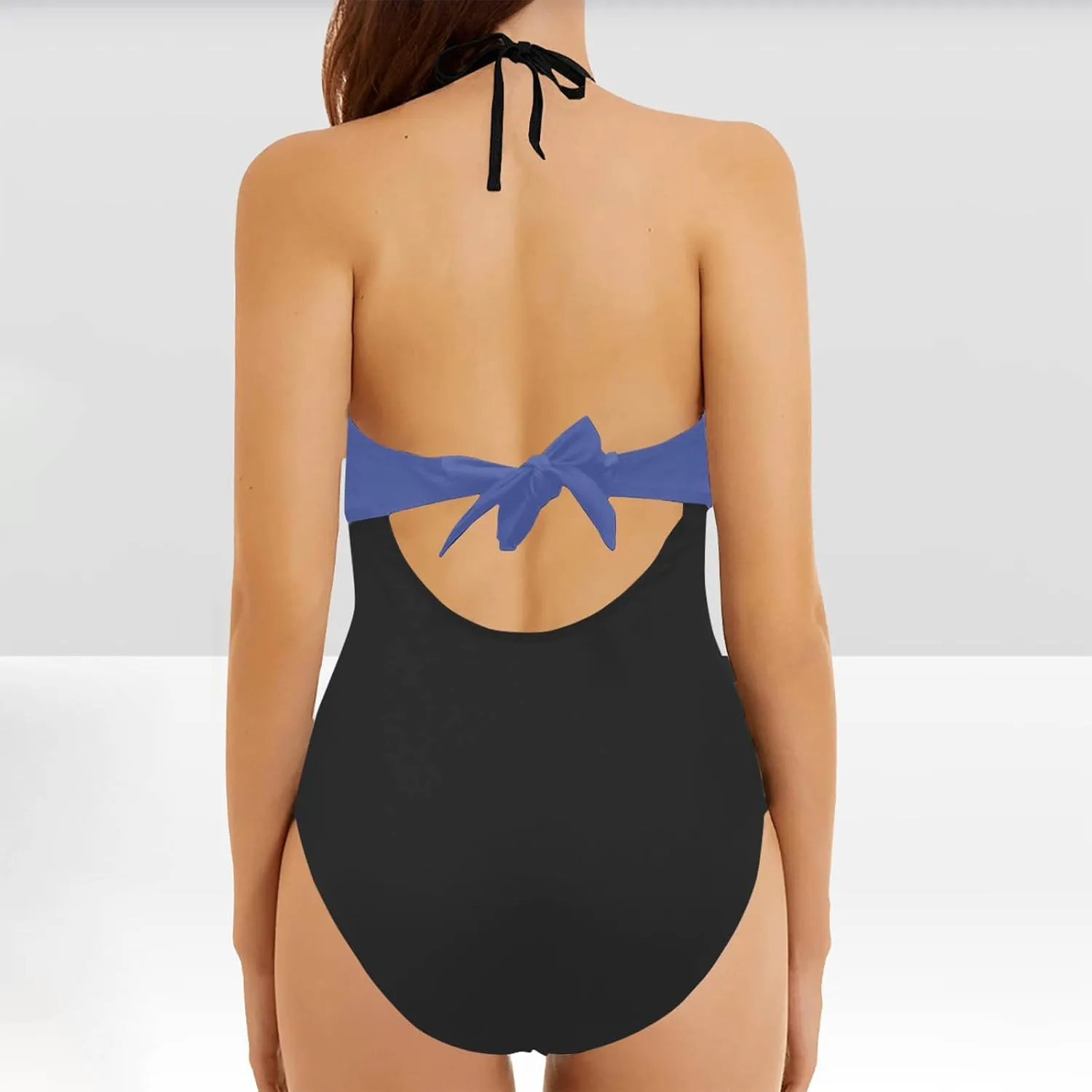 Womens Tummy Control One Piece Swimsuits Criss Cross Tie Up Bathing Suit 2025 Fashion Slimming Backless Wrap Swimwear