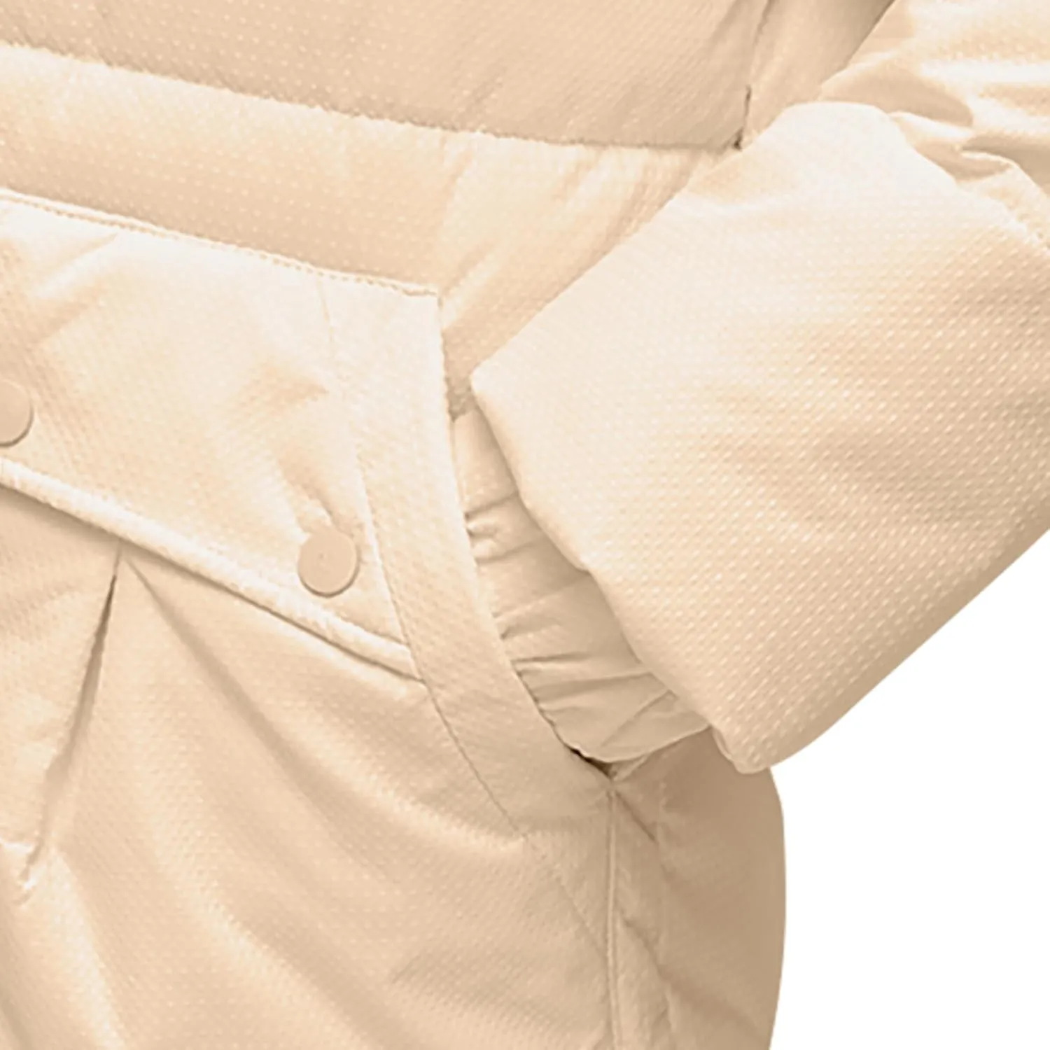 Women's Winter Puffer Coats Mid Length Warm Detachable Hooded Down Jackets Quilted Snow Coats Overcoat Hiking Clothes