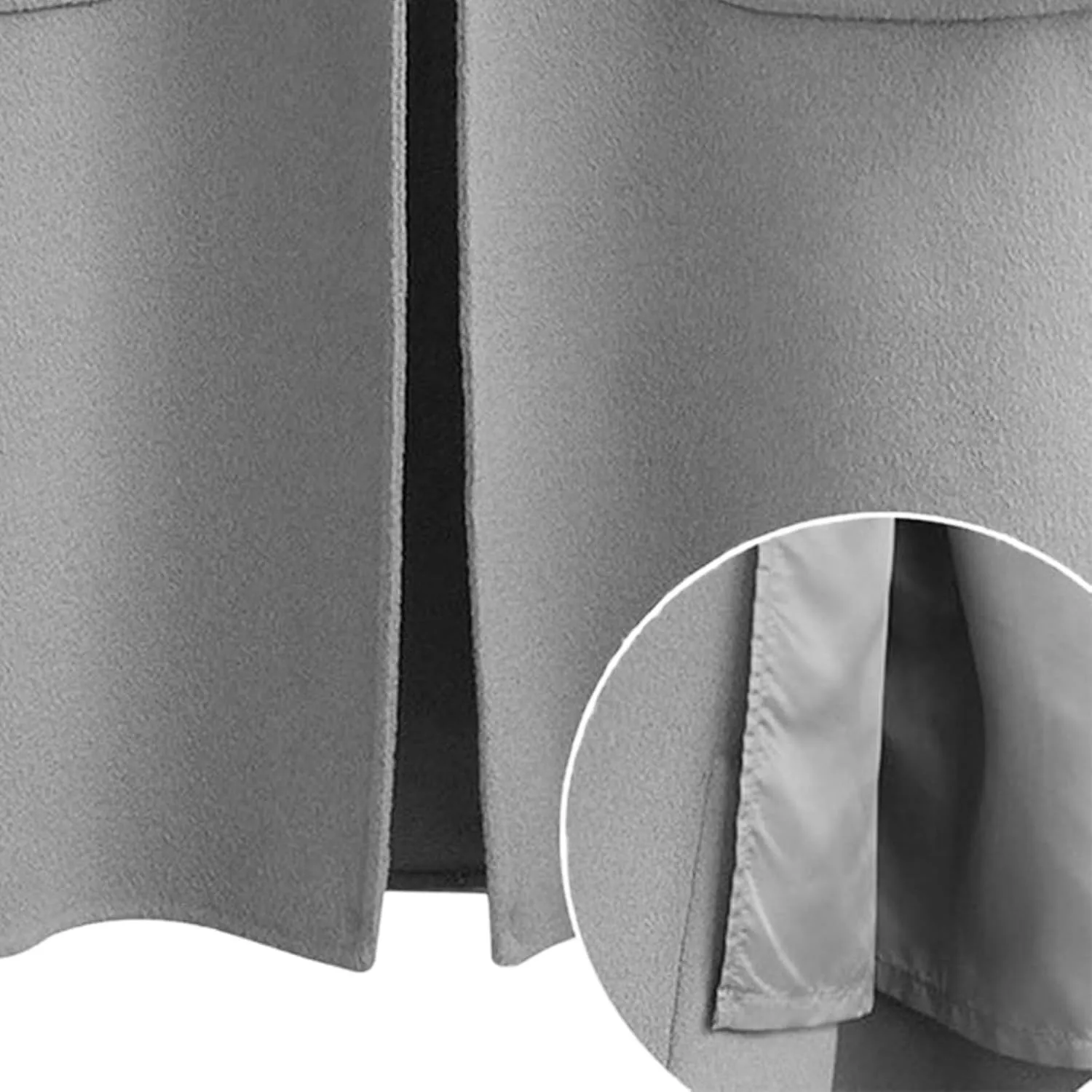 Womens Wool Coats Midi Length Fall Winter Jackets Plus Size Pea Coats Elegant Dress Coats with Pockets Autumn Outwear